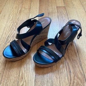 Franco Sarto, Maestro Wedges, Black, W 8.5